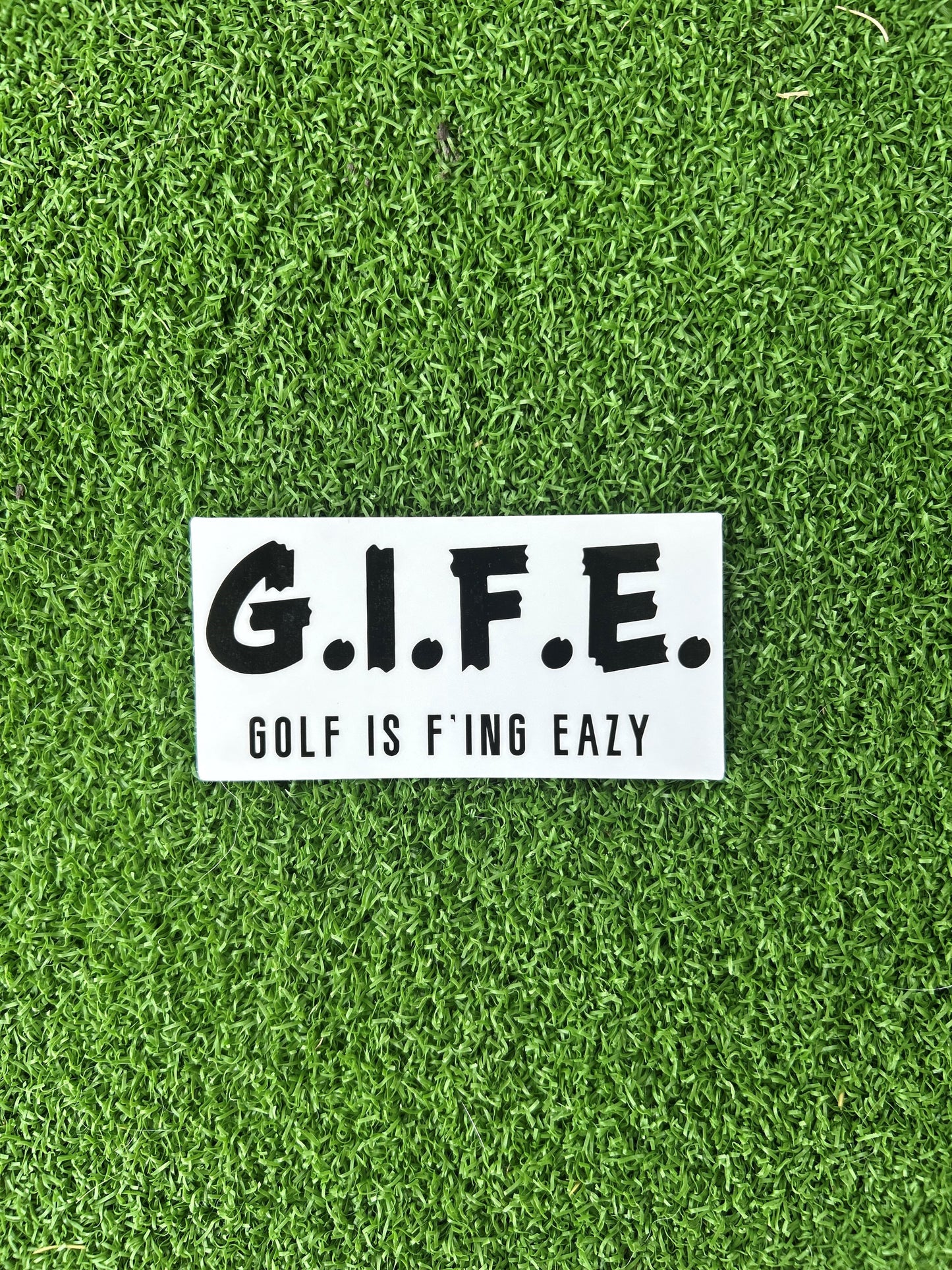 GIFE - Vinyl Sticker - White/Black
