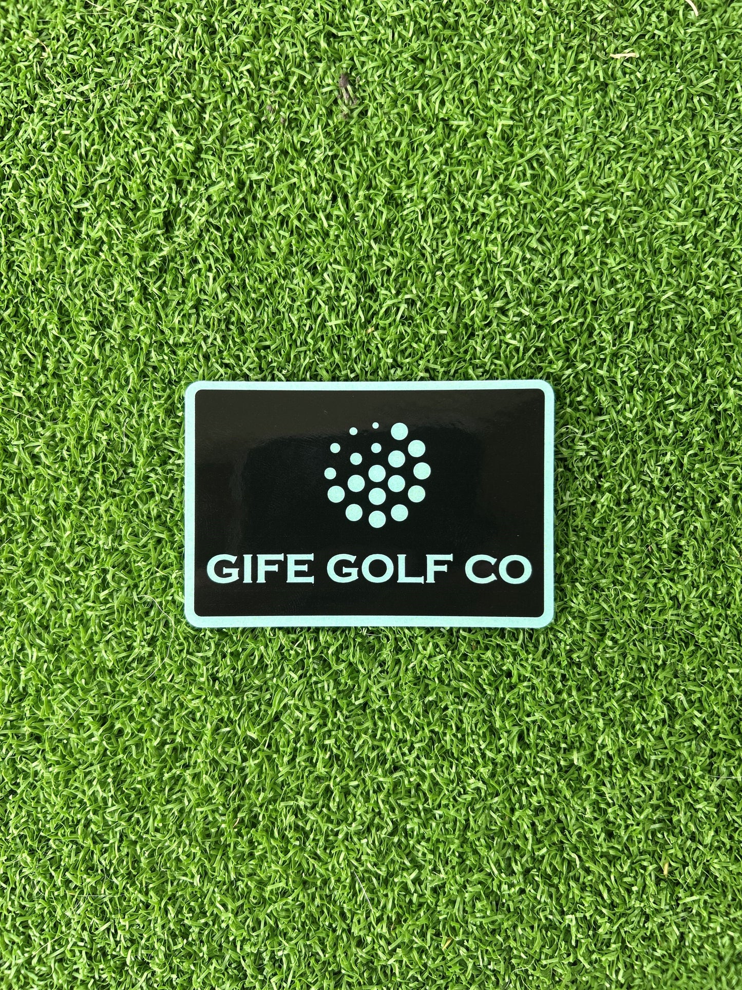 GIFE Golf Co - Vinyl Sticker - Black/Mint