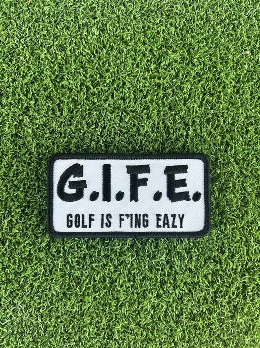 GIFE - Embroidered Morale Patch  - Black