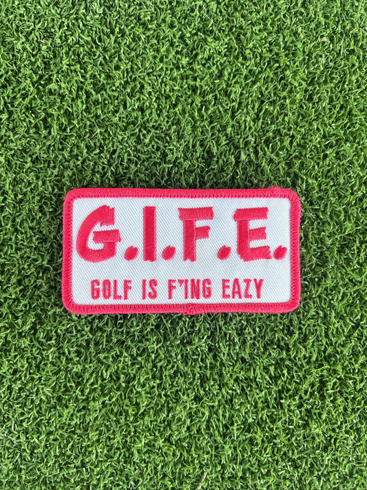 GIFE - Embroidered Morale Patch  - Hot Pink