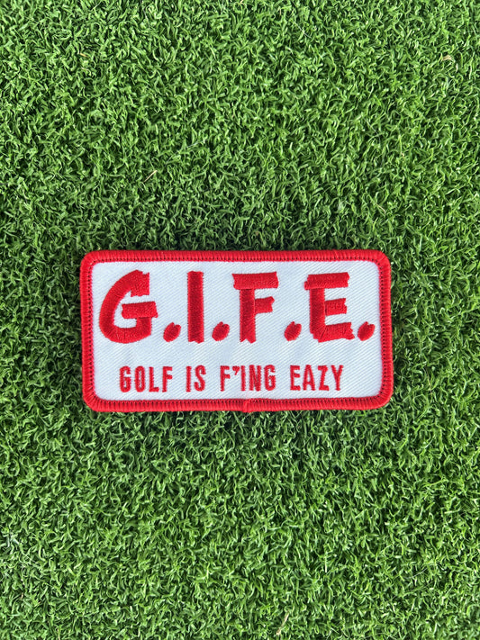 GIFE - Embroidered Morale Patch  - Red