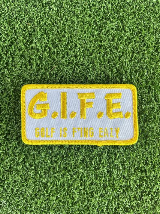 GIFE - Embroidered Morale Patch  - Yellow